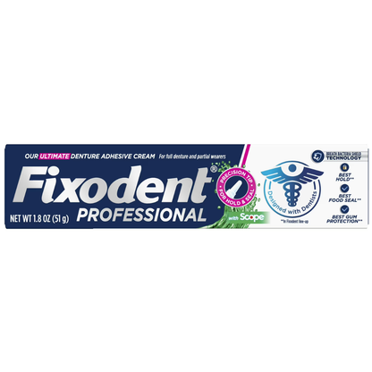 Fixodent Professional Plus Scope Crema Adhesiva para Dentaduras 51g