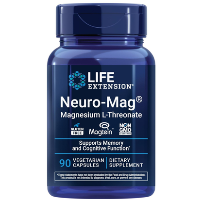 Neuro-Mag Life Extension  Magnesio L-Threonate 90 Cápsulas