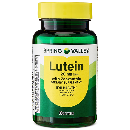 Spring valley - Lutein 20mg con zeaxanthin, 30 capsulas