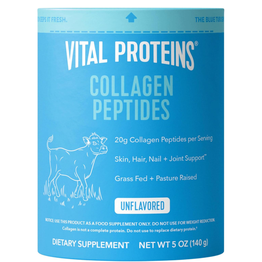 Vital Proteins Suplemento en polvo de péptidos de colágeno para piel, sin sabor 140g