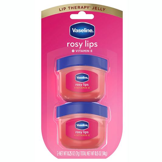Vaseline - Bálsamo labial con color Lip Therapy Rosy Lips, 7g cada frasco - total 14g
