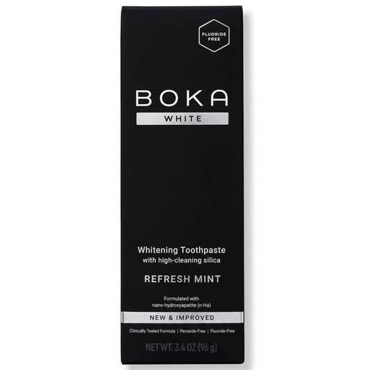 Boka - Pasta dental sin fluor sabor a menta refrescante, 96g