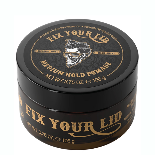 Fix Your Lid - Pomada para el cabello para hombres medium hold pomade, 106g