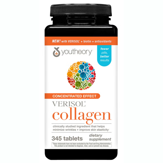 Youtheory - Colágeno Verisol con biotina, 345 tabletas