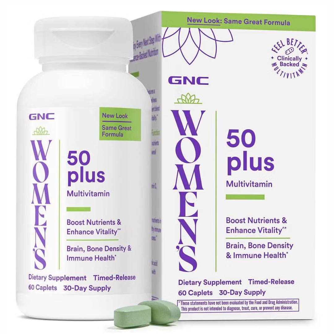 Multivitamínico 50 Plus para mujer , 120 capsulas - GNC