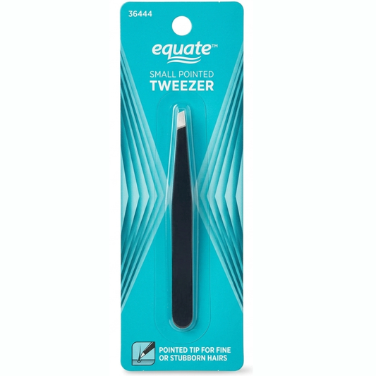 Equate- Pinza de acero inoxidable con punta fina