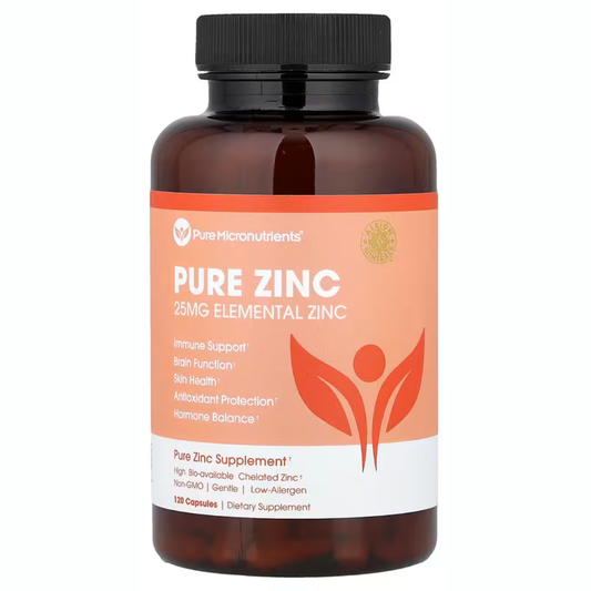 PureMicronutrients - Pure Zinc 25mg elemental zinc, 120 capsulas
