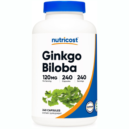 Nutricost - Ginkgo Biloba 120mg, 240 capsulas