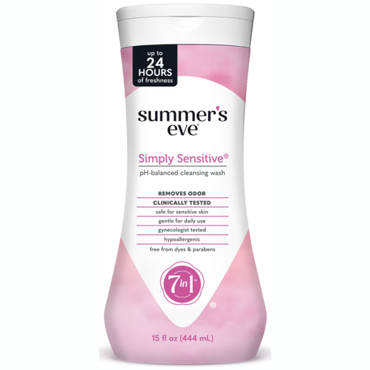 Summer’s Eve - Gel de higiene íntima diaria Simply Sensitive (para todo el cuerpo),444ml