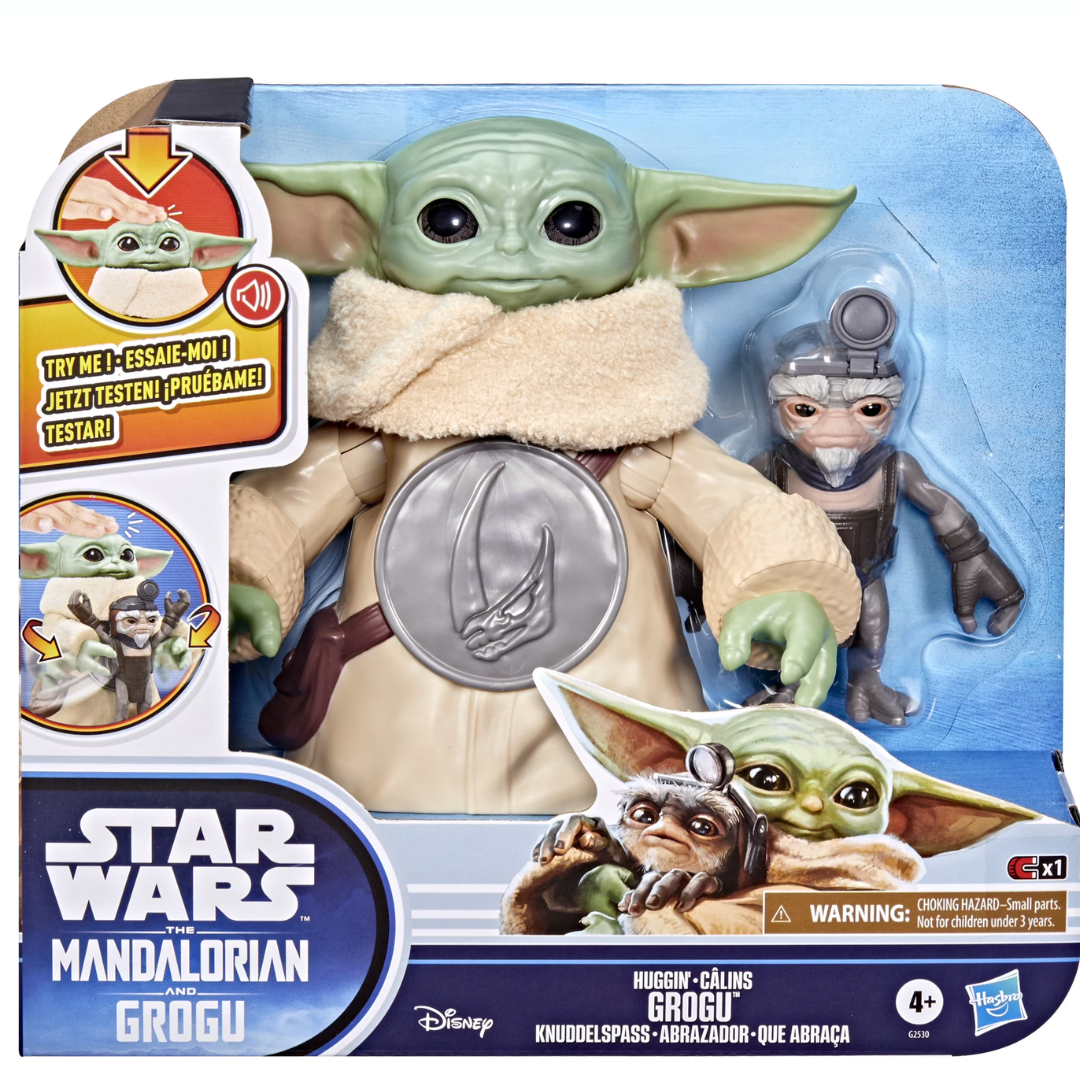 Figura de acción electrónica Star Wars Huggin' Grogu, juguete de Star Wars (16,5 cm), para mayores de 4 años.