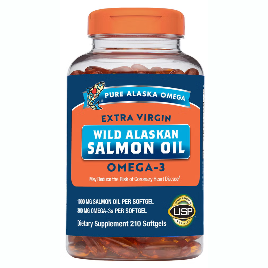 Pure Alaskan Omega Wild Salmon Oil 1000 mg., 210 cápsulas blandas
