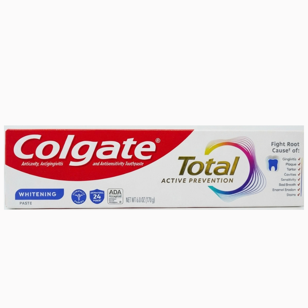 Colgate - Pasta de dientes en gel  Total Whitening, 170g