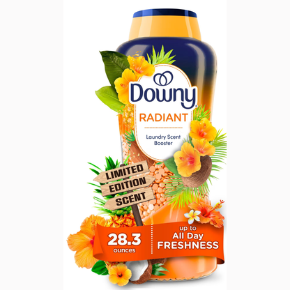 Downy Radiant- Perlas potenciadoras de aroma para ropa, Pineapple & Coconut Grove - 802g