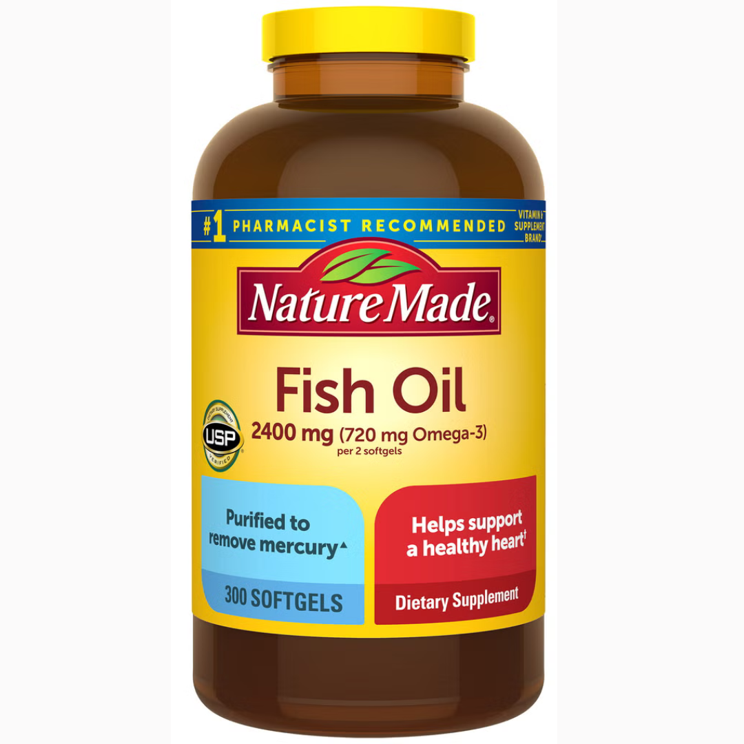 Nature Made Fish Oil 2400 mg, 300 capsulas