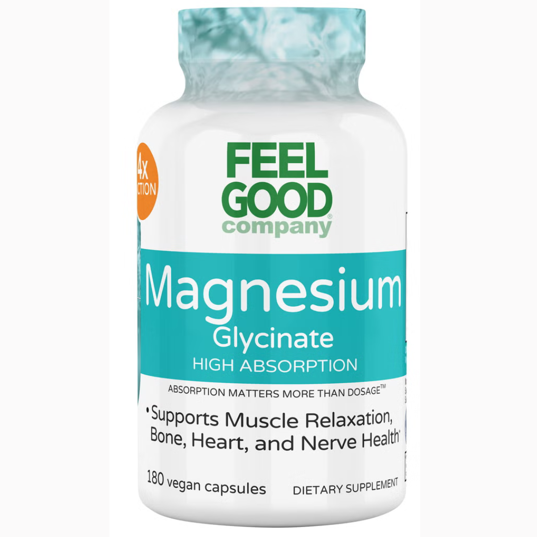 FEELGOOD - Magnesium Glycinate, 180 Vegan Capsules