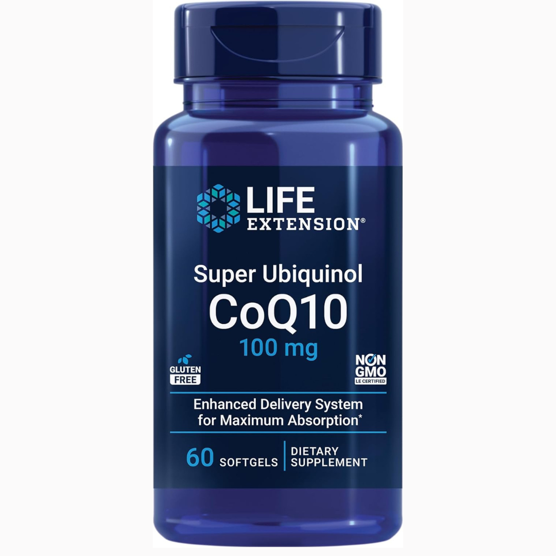 Life Extension - Super Ubiquinol CoQ10 100mg(enhanced delivery system for maximum absorption), 60 capsulas