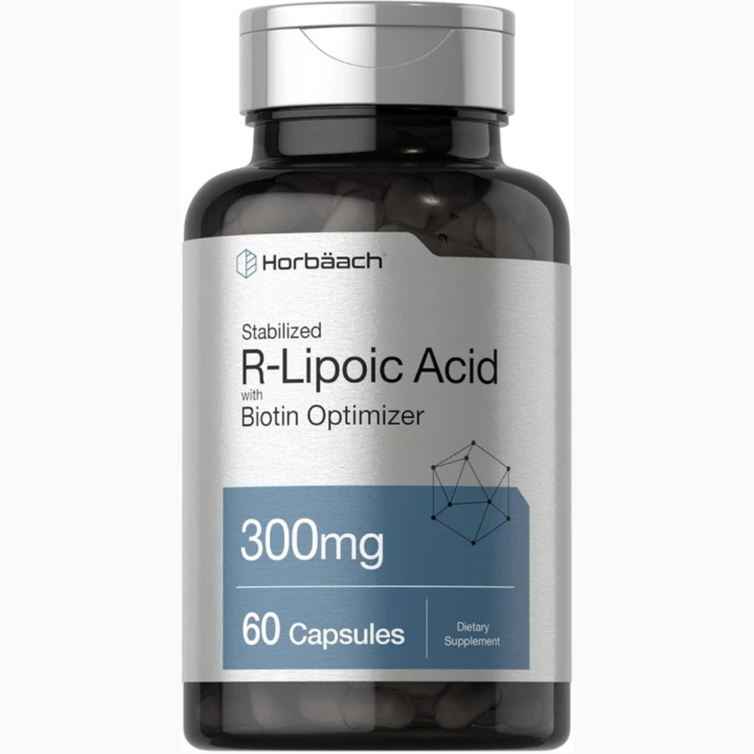 Horbaach - Ácido R-Lipoico 300mg Estabilizado | 60 Cápsulas