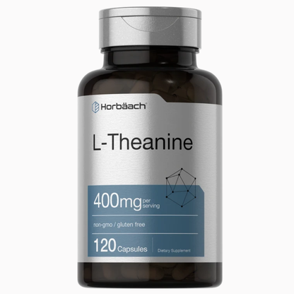 Horbaach, L-Theanine 400mg, 120 capsulas