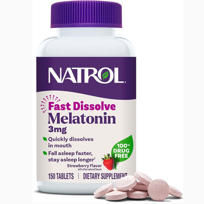 Natrol - Melatonina 3mg Fast Dissolve, 150 tabletas
