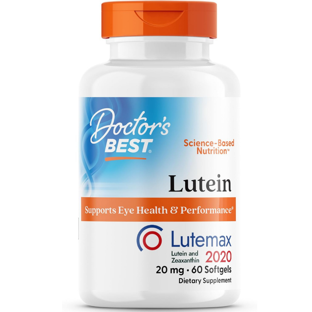Doctor Best - Lutein 20mg extracto de flor de caléndula Lutemax 2020 - 60 cápsulas blandas
