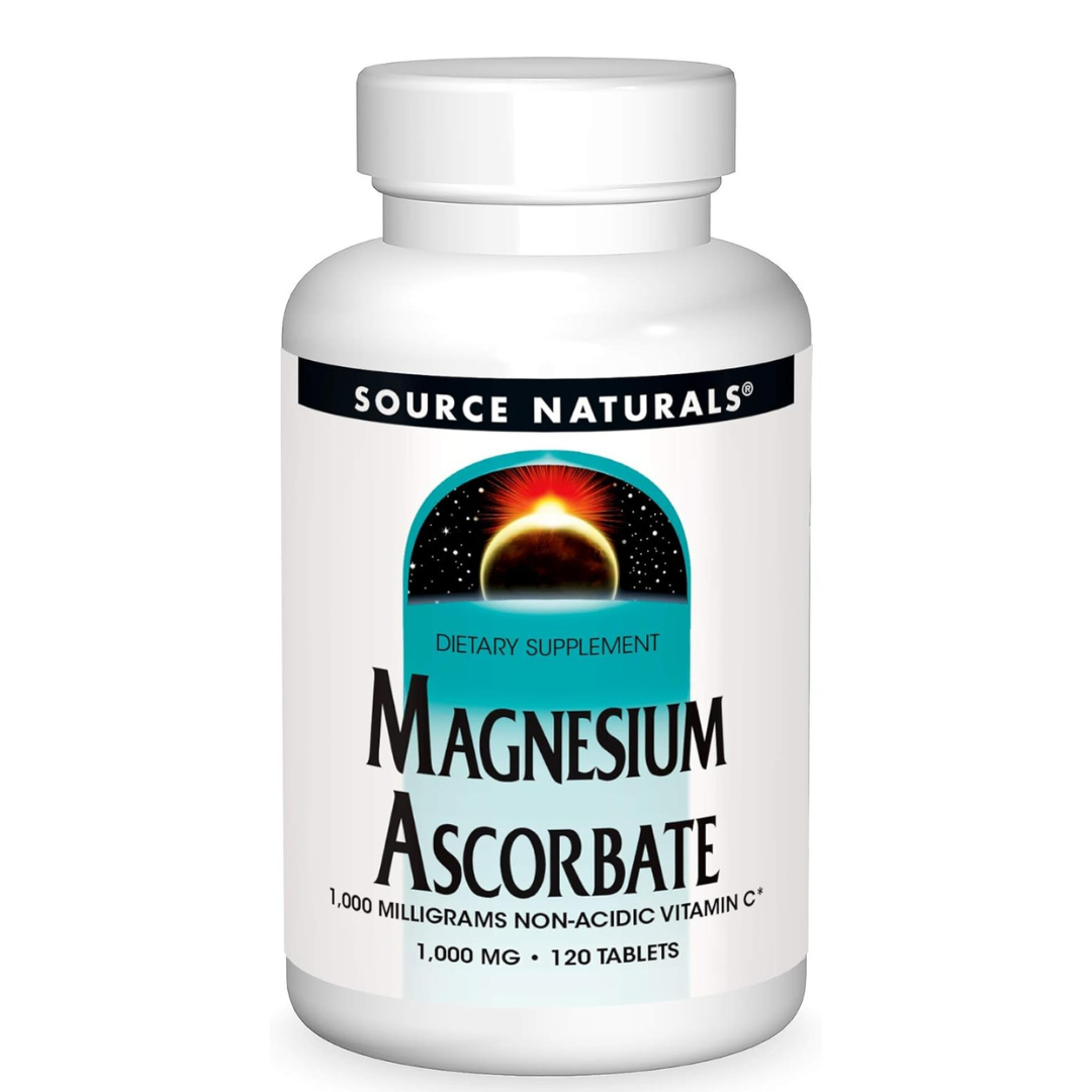 Magnesium Ascorbate 1,000mg Source Naturals , 120 tabletas