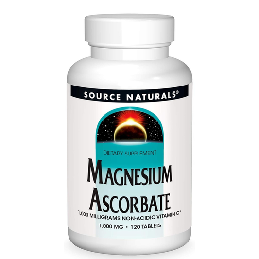 Magnesium Ascorbate 1,000mg Source Naturals , 120 tabletas