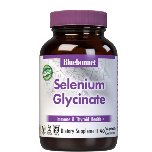 Bluebonnet - Selenium glycinate 200mcg , 90 capsulas vegetables