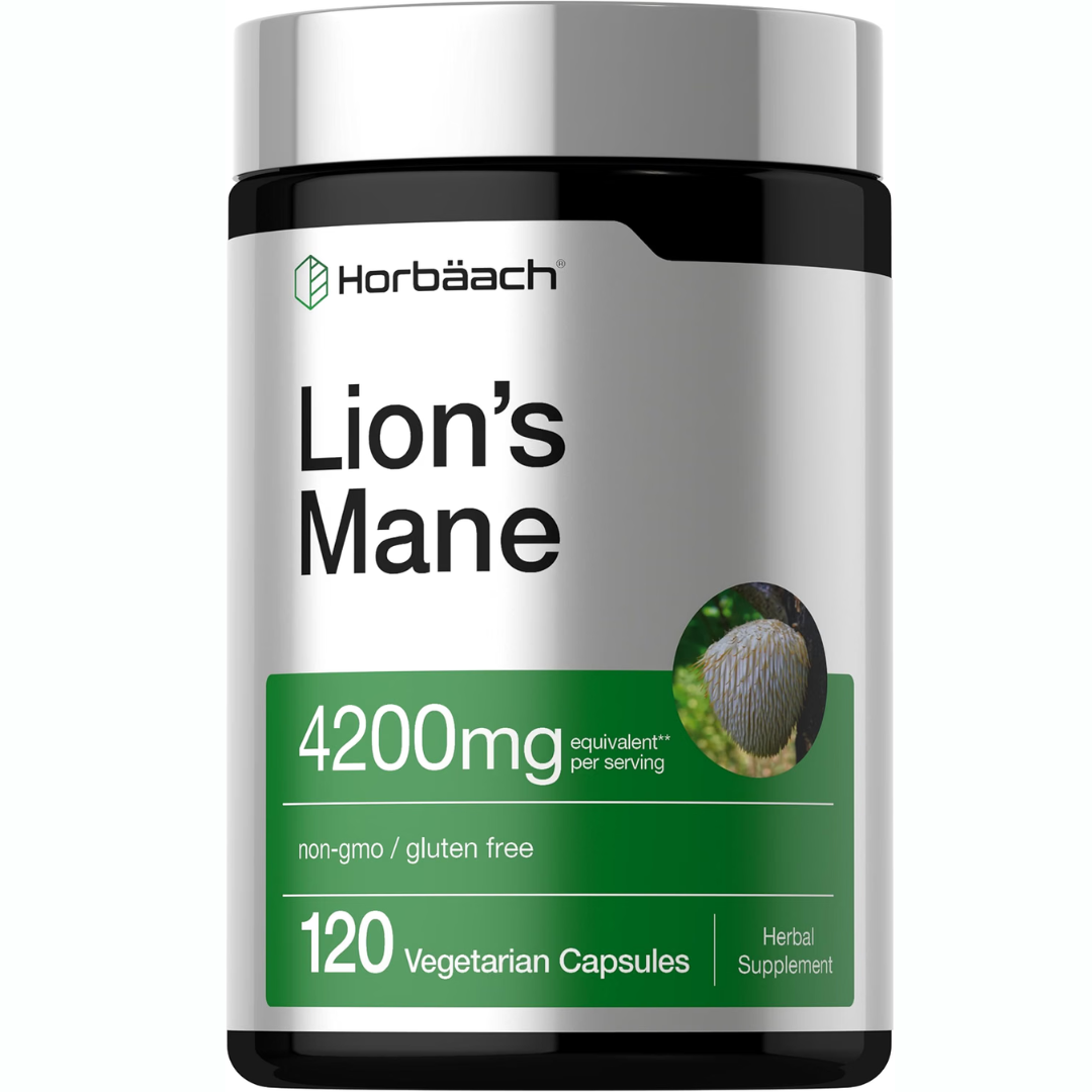 Lions Mane 4200mg 120 capsulas - Horbaach