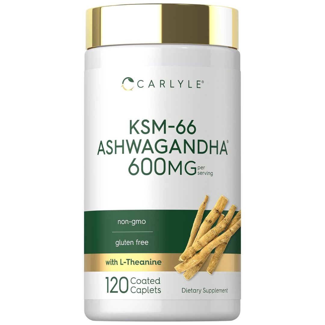 Carlyle KSM-66 Ashwagandha Root Extract 600mg | 120 capsulas vegetarianas