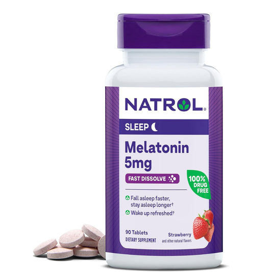 Melatonina Natrol 5mg en tabletas , Fast Dissolve