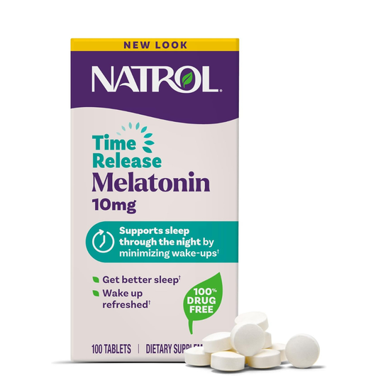 NATROL -MELATONIN 10MG TIME RELEASE, tabletas
