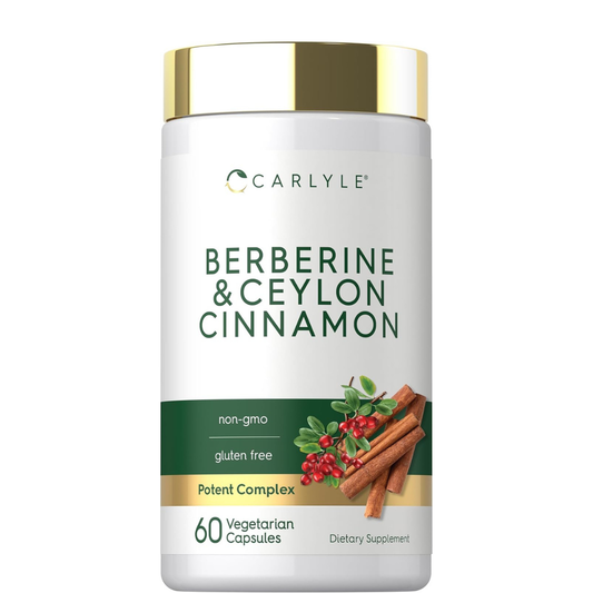 Carlyle Berberina con canela de Ceilán | Complejo de 2000 mg - 60 Capsulas