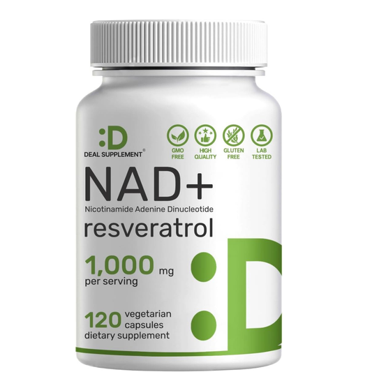 Deal Supplement - NAD+ RESVERATROL 1000mg, 120 capsulas