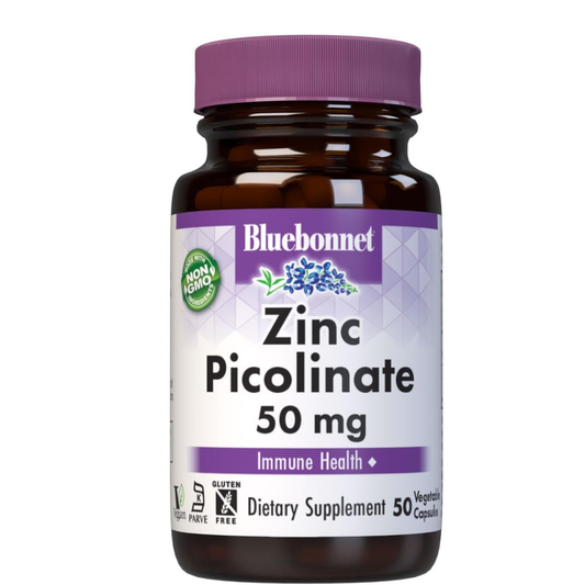Bluebonnet Nutrition Picolinato de zinc 50mg