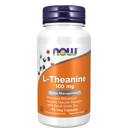 NOW L-Theanine 100mg 90 Capsulas