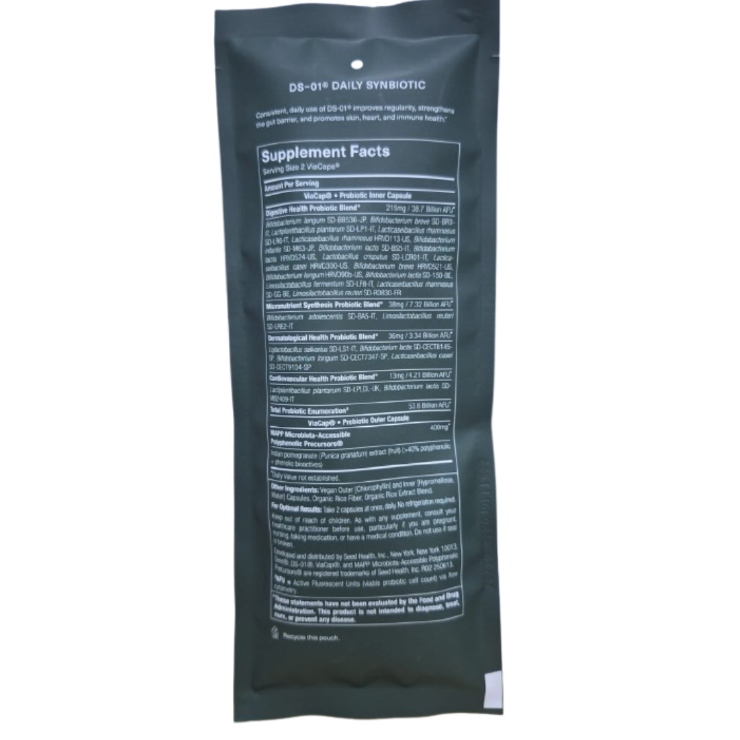 Seed DS-01 Daily Synbiotic – Prebiótico- 60 capsulas