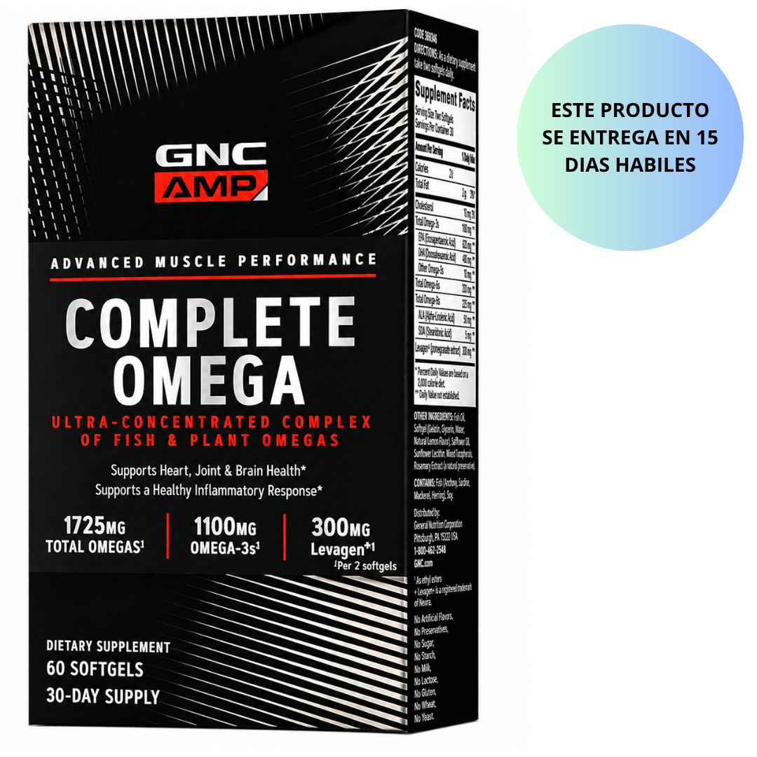 GNC Complete Omega - 60 capsulas