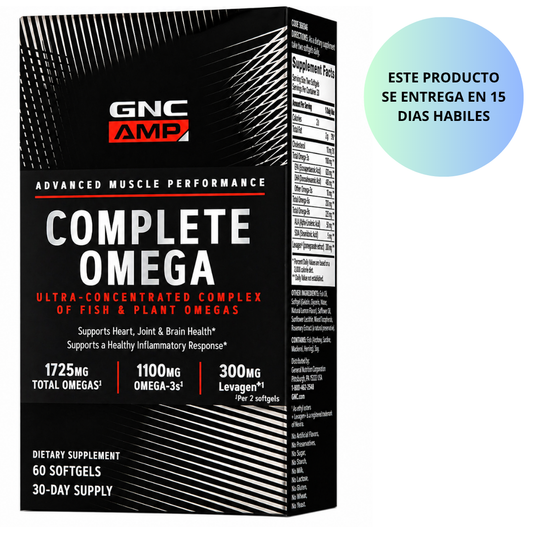 GNC Complete Omega - 60 capsulas