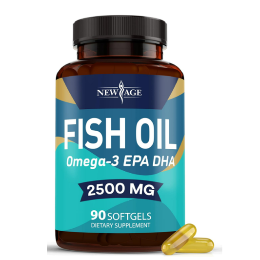 NEW AGE - Fish oil, omega - 2 EPA/DHA 2500mg - 90 capsulas