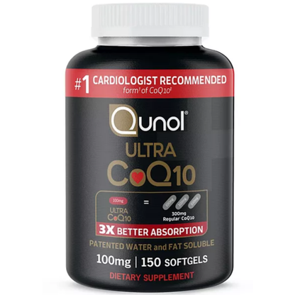 Qunol Ultra CoQ10, 100mg,  150/180 capsulas