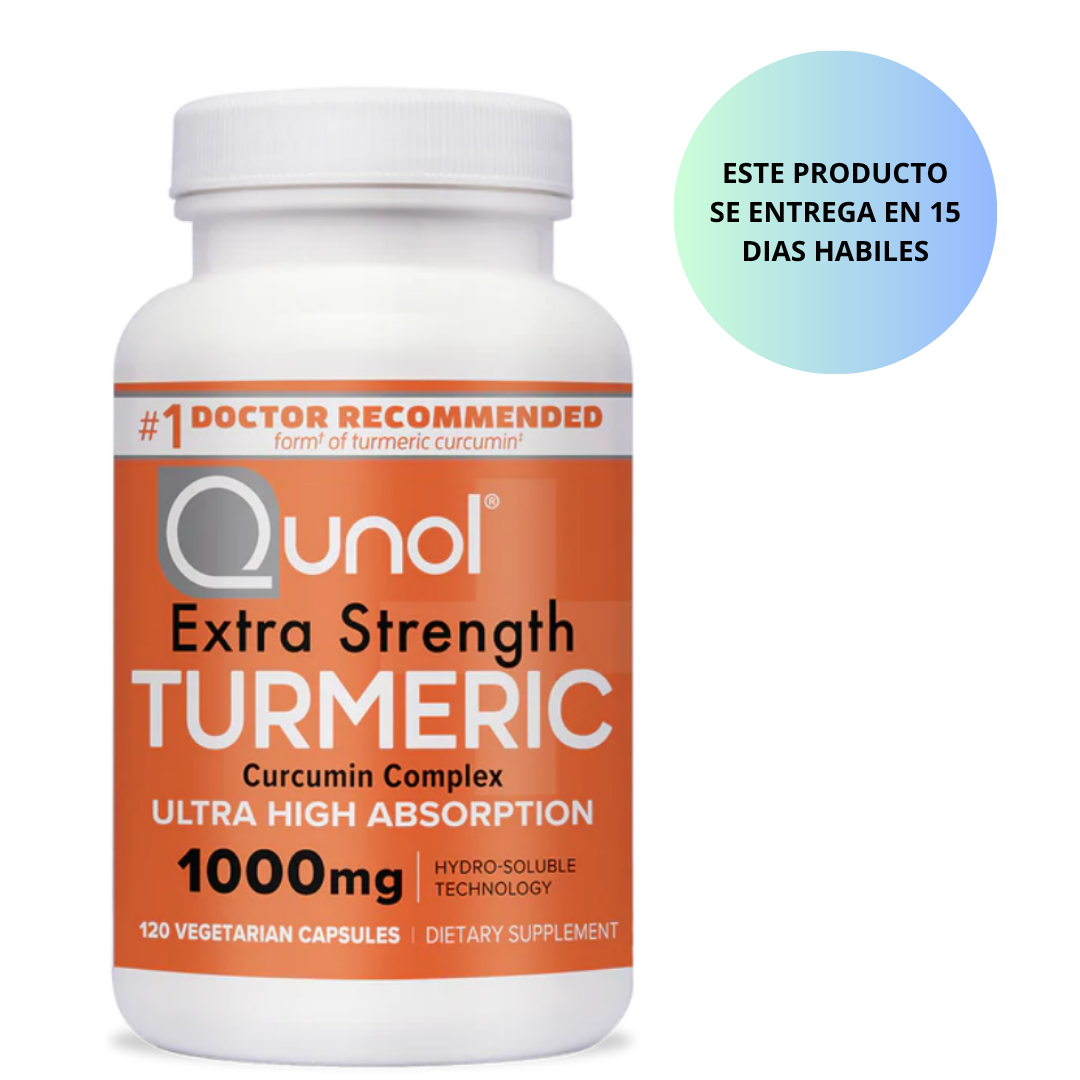 Qunol  Turmeric  Extra Fuerte  120 capsulas 1000 mg