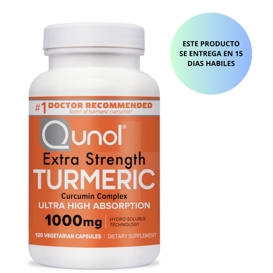 Qunol  Turmeric  Extra Fuerte  120 capsulas 1000 mg