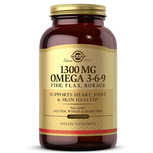 solgar 1300 mg omega 3-6-9, 120 softgels