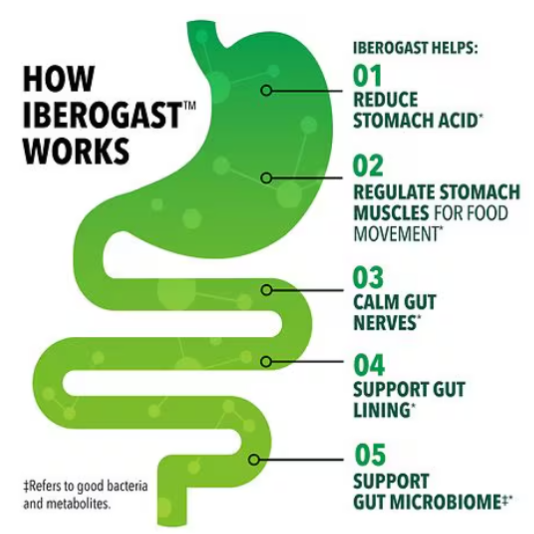 Iberogast - Gotas líquidas de suplemento herbal diario para el alivio digestivo de doble acción, 20ml