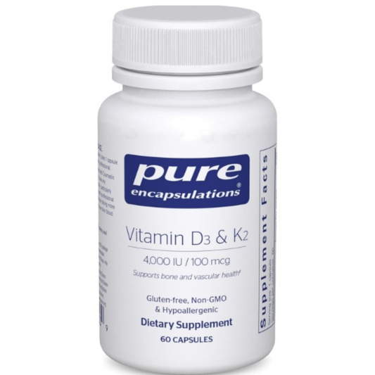 Pure Encapsulations Vitamina D3 y K2 –  60 cápsulas