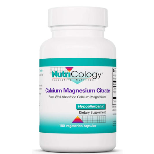 NutriCology  Calcium , Magnesium Citrate 100mg - 100 capsulas vegetables