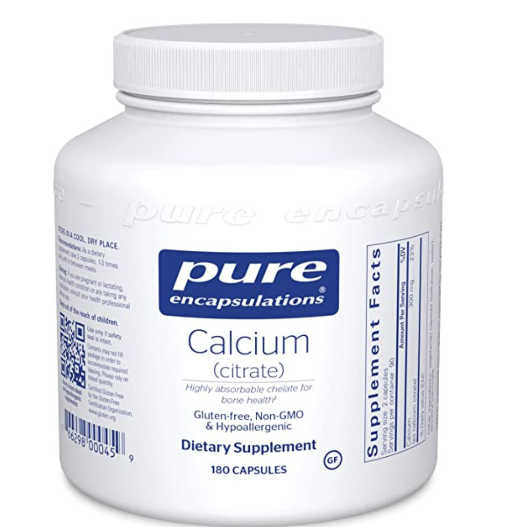 Pure Encapsulations - Calcio (citrato) 180 unidades