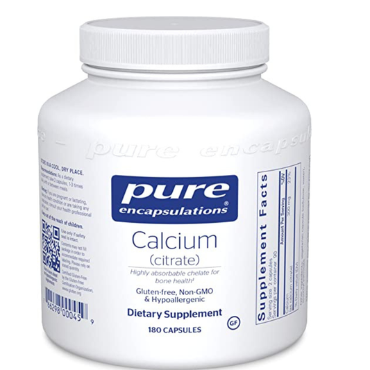 Pure Encapsulations - Calcio (citrato) 180 unidades