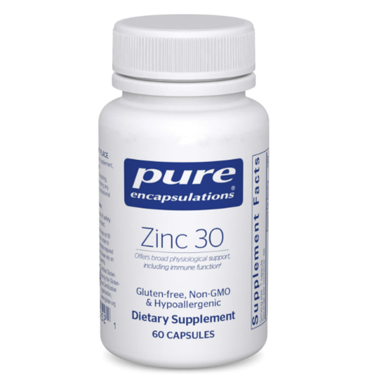 Pure Encapsulations - Zinc 30 mg , 60 capsulas