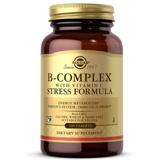 Solgar B complex , Stress Formula con Vitamina C- 100 Tabletas